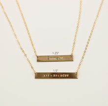 Load image into Gallery viewer, Classic Bar Necklace 1.25"