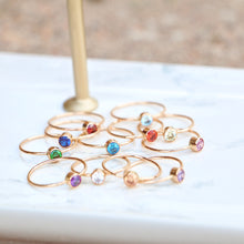 Load image into Gallery viewer, Birthstone Rings