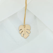 Load image into Gallery viewer, Monstera Necklace