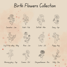 Load image into Gallery viewer, Birth Flowers Round Disc Necklace