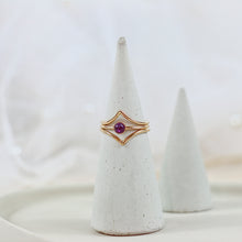 Load image into Gallery viewer, Amethyst Ring (Set of 3) - February Birthstone
