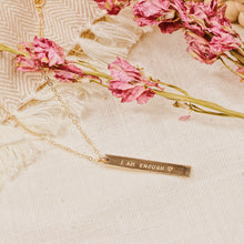 Load image into Gallery viewer, Vertical Bar Necklace 1.5"