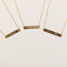 Load image into Gallery viewer, Classic Bar Necklace 1.25"