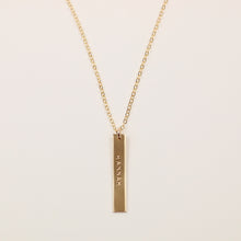 Load image into Gallery viewer, Vertical Bar Necklace 1.25"