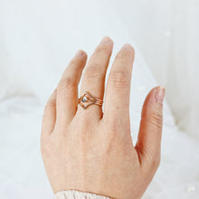 Load image into Gallery viewer, Aquamarine Ring (Set of 3) - March Birthstone