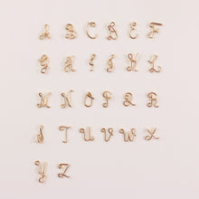 Load image into Gallery viewer, Wire Initial Necklace