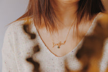 Load image into Gallery viewer, Personalized Name Necklace with one Birthstone