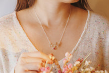 Load image into Gallery viewer, Personalized Name Necklace with one Birthstone