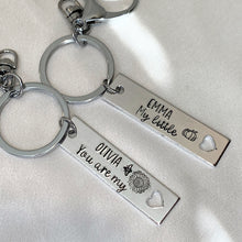 Load image into Gallery viewer, Personalized Keychain (2 line text)
