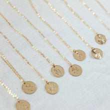 Load image into Gallery viewer, Birth Flowers Round Disc Necklace