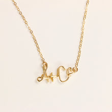 Load image into Gallery viewer, Personalized Two Initials Love Necklace