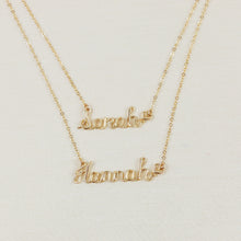 Load image into Gallery viewer, Personalized Double Names Necklace
