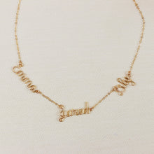 Load image into Gallery viewer, Personalized Trio Names Necklace