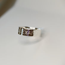 Load image into Gallery viewer, Personalized Hand Stamp Ring - Thick Band Ring