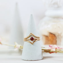Load image into Gallery viewer, Garnet Ring (Set of 3) - January Birthstone