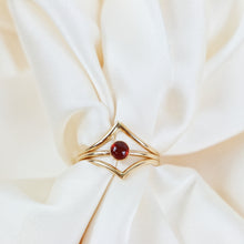 Load image into Gallery viewer, Garnet Ring (Set of 3) - January Birthstone