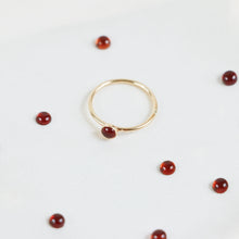 Load image into Gallery viewer, Garnet Ring (Set of 3) - January Birthstone