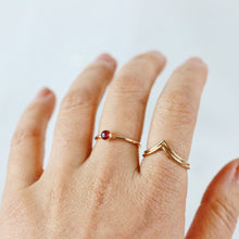 Load image into Gallery viewer, Garnet Ring (Set of 3) - January Birthstone