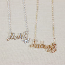 Load image into Gallery viewer, Dreamy Butterfly Name Necklace