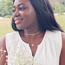 Load image into Gallery viewer, Diamond Heart Initial Necklace