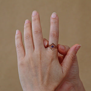 Sapphire Ring (Set of 3) - September Birthstone