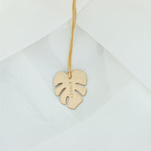 Load image into Gallery viewer, Monstera Necklace
