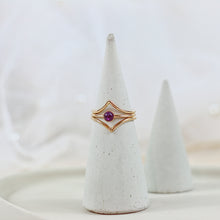 Load image into Gallery viewer, Amethyst Ring (Set of 3) - February Birthstone
