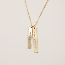 Load image into Gallery viewer, Double Vertical Bar Necklace
