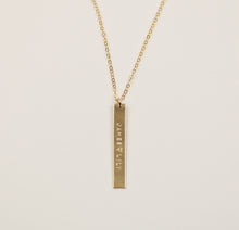 Load image into Gallery viewer, Vertical Bar Necklace 1.5&quot;
