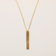 Load image into Gallery viewer, Vertical Bar Necklace 1.25&quot;
