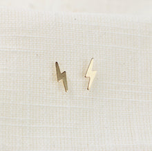 Load image into Gallery viewer, Mini Lighting Bolt Stud Earrings
