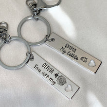 Load image into Gallery viewer, Personalized Keychain (2 line text)
