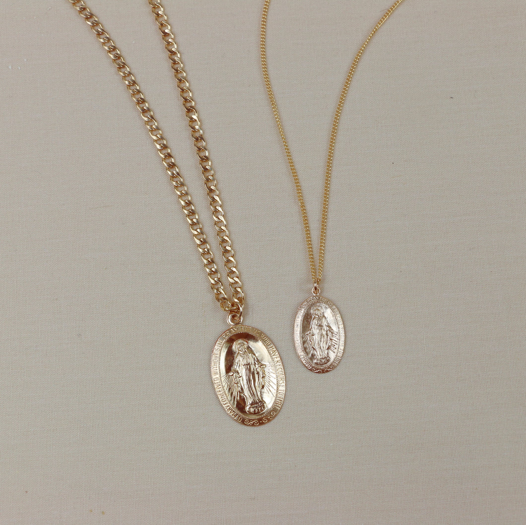 Virgin Mary Necklaces - Couple
