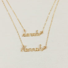 Load image into Gallery viewer, Personalized Double Names Necklace
