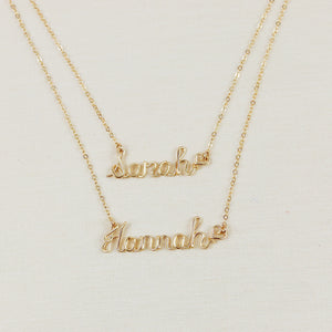 Personalized Double Names Necklace