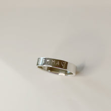 Load image into Gallery viewer, Personalized Hand Stamped Ring - Thin Band Ring
