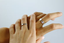 Load image into Gallery viewer, Personalized Hand Stamp Ring - Thick Band Ring
