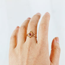 Load image into Gallery viewer, Garnet Ring (Set of 3) - January Birthstone
