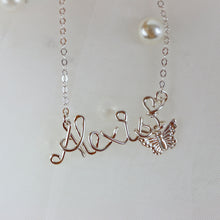 Load image into Gallery viewer, Dreamy Butterfly Name Necklace
